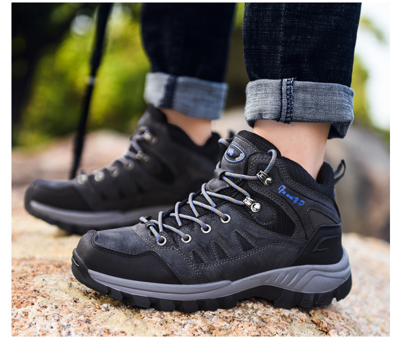 wish爆款大码登山鞋男士