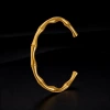 14-B-10 gold C-shaped bracelet