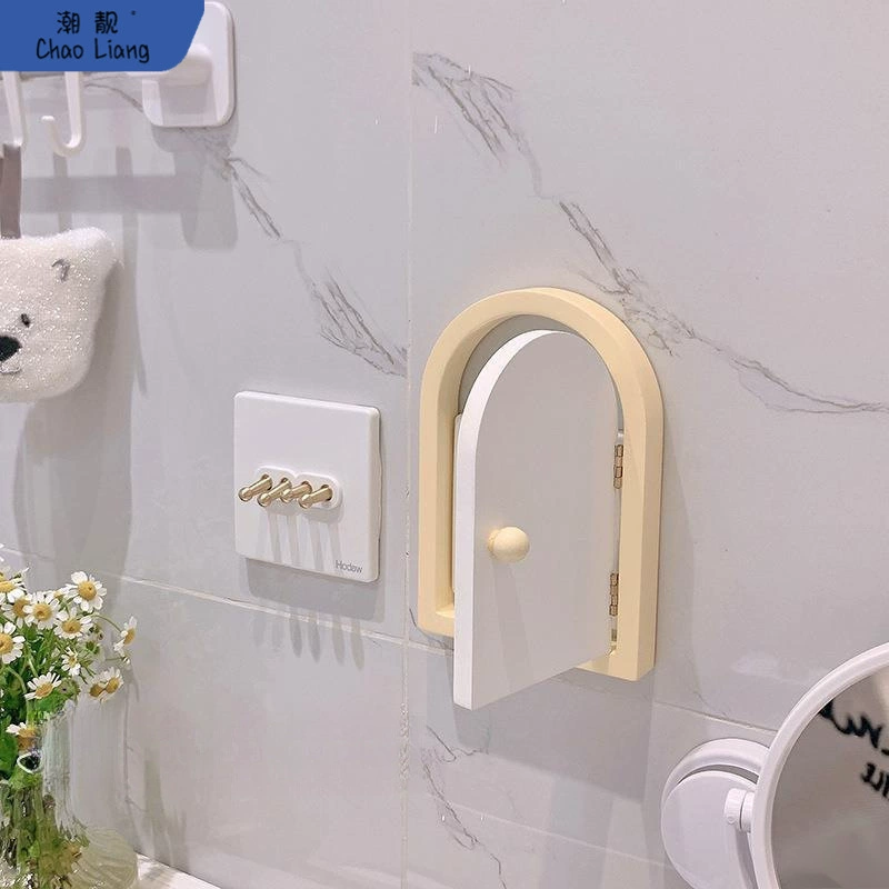 Cute switch key on wall, three dimensional protective case