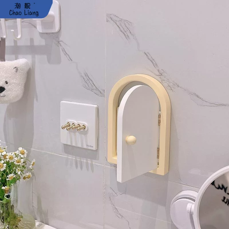 Cute switch key on wall, three dimensional protective case