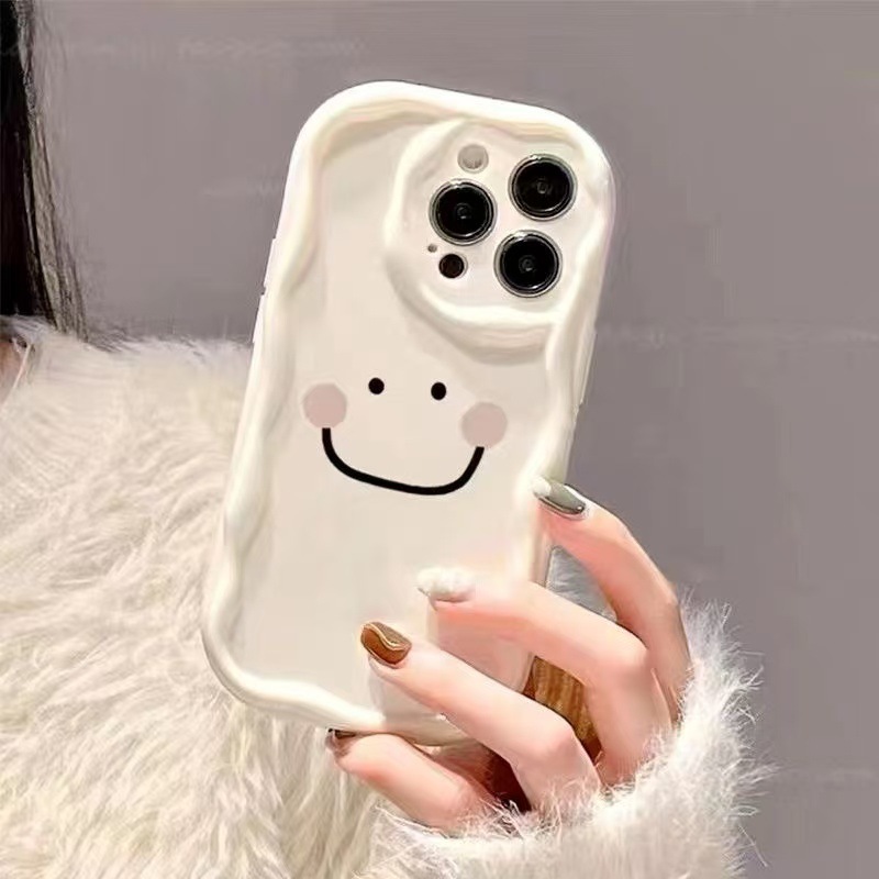 Sonrisa rubor para iphone15promax funda para teléfono móvil Apple 16 anti-caída 14pro simple 13/12 chica