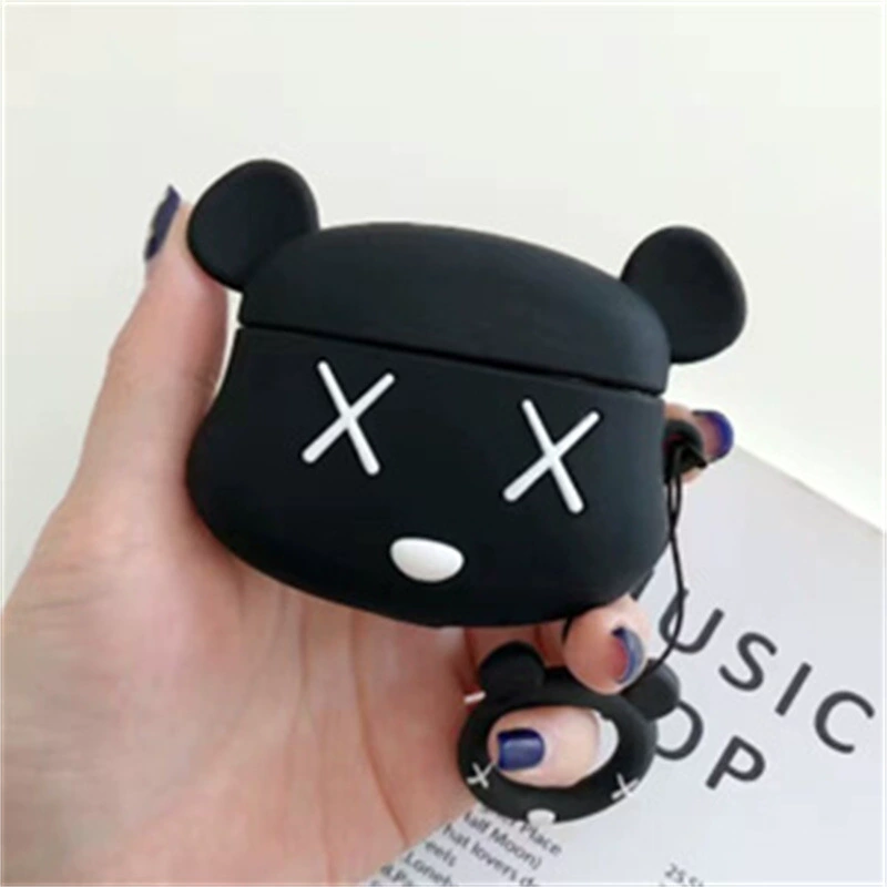 Силиконовый защитный чехол для Apple AirPods (3-е поколение) — дизайн мультгероя, зацепляющий или хвост, беспроводная совместимость