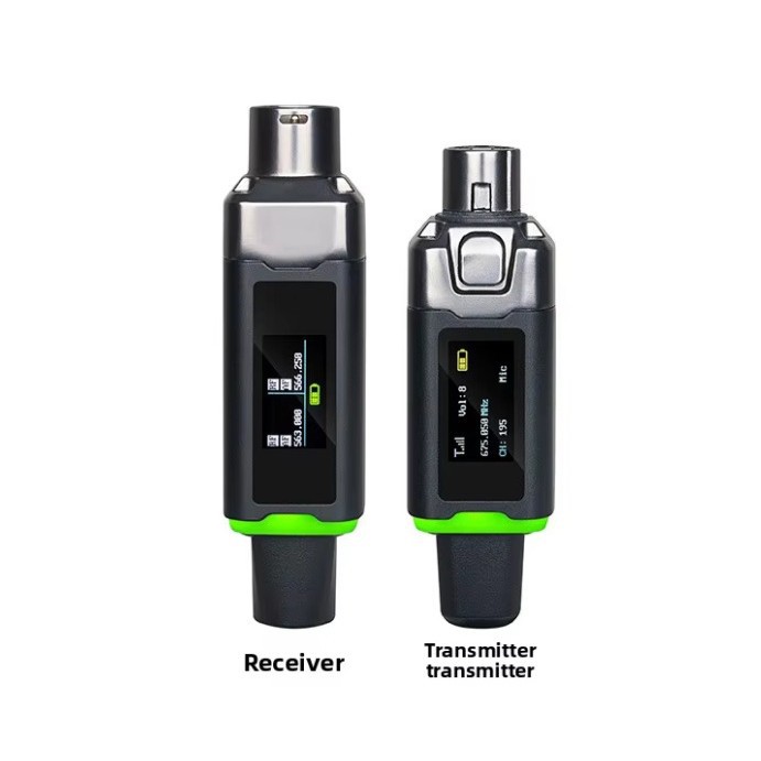 Sistema de transmisión y recepción inalámbrica de micrófono transfronterizo adaptador cable-inalámbrico condensador 5V / bobina móvil 48V universal