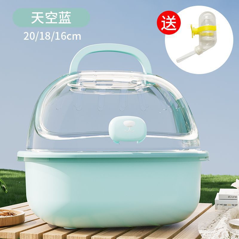 仓鼠专用笼外带笼便携外出包金丝熊花枝鼠透明小宠外带笼子大别墅|undefined