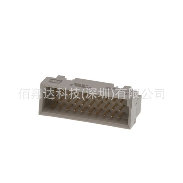HARTING浩亭09251306572 2A30针 公连接器 波峰焊接接线方式 直式