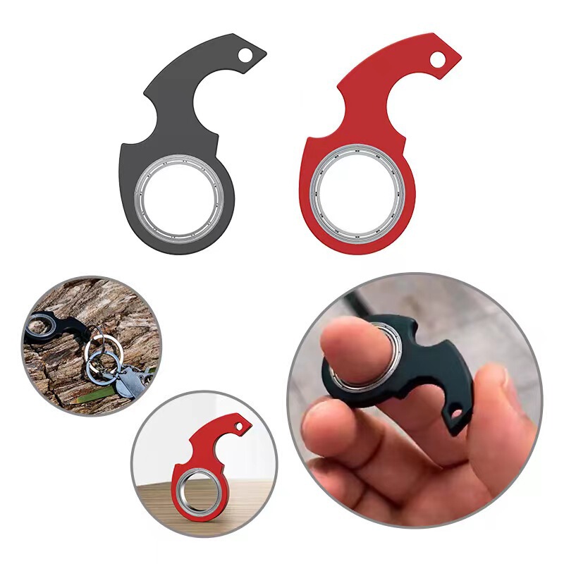 Second Generation Fingertip Spinning Decompression Keychain Keychain Fidget Spinner Anti-Anxiety Toy Spinning