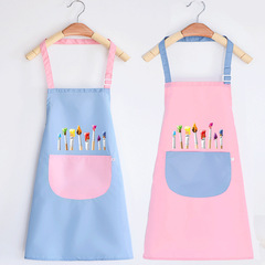 子供の絵画服防水幼稚園ノースリーブブラウスアート逆着用絵画子供親子エプロンカスタマイズ