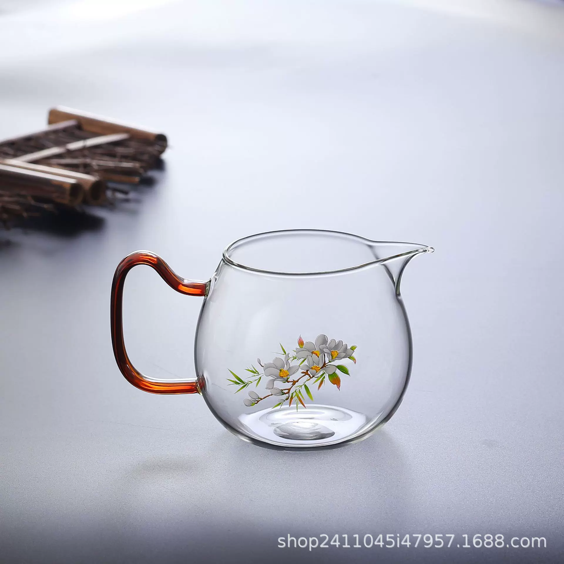 手造高硼硅分茶器琉璃公道杯茶海耐高温公杯大号分茶器功夫茶加厚