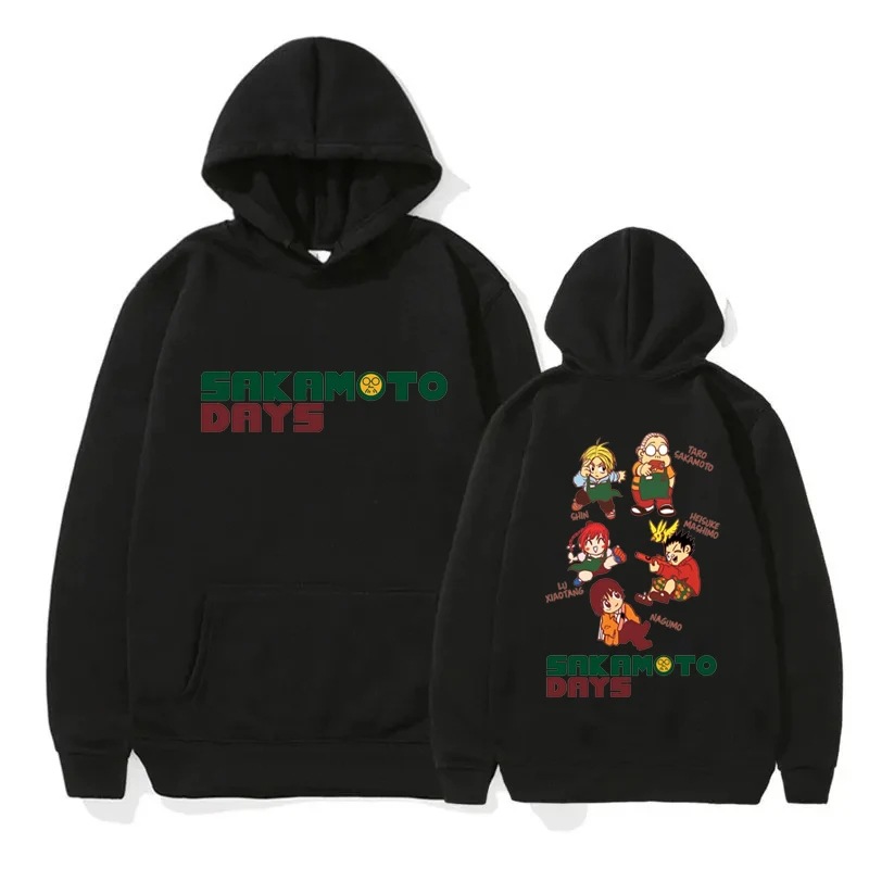 2025 Sakamoto Days Printed Hoodies Autumn Winter Aesthetic N