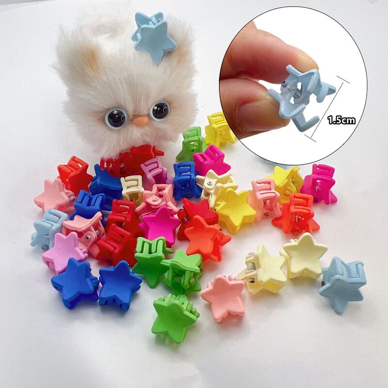 New Mini Hairpin Small Grab Hairpin Children's Pet Five-pointed Star Flower Twist Bar DIY Doll Decorations