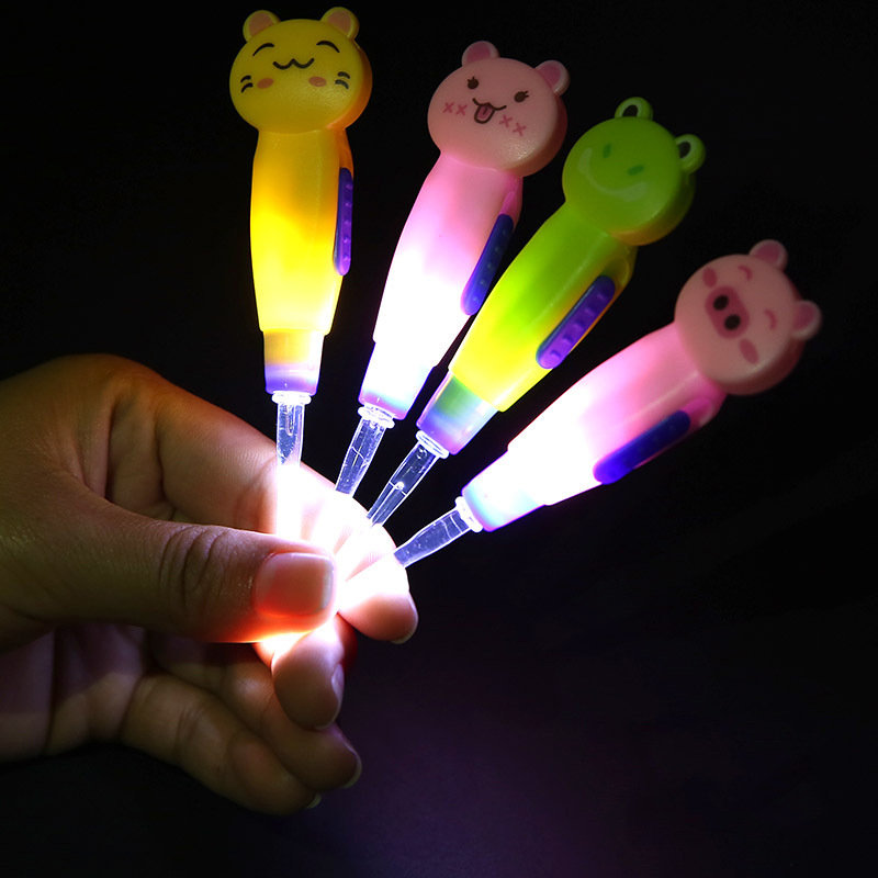 Cartoon removable glowing ear picking with animals for ears