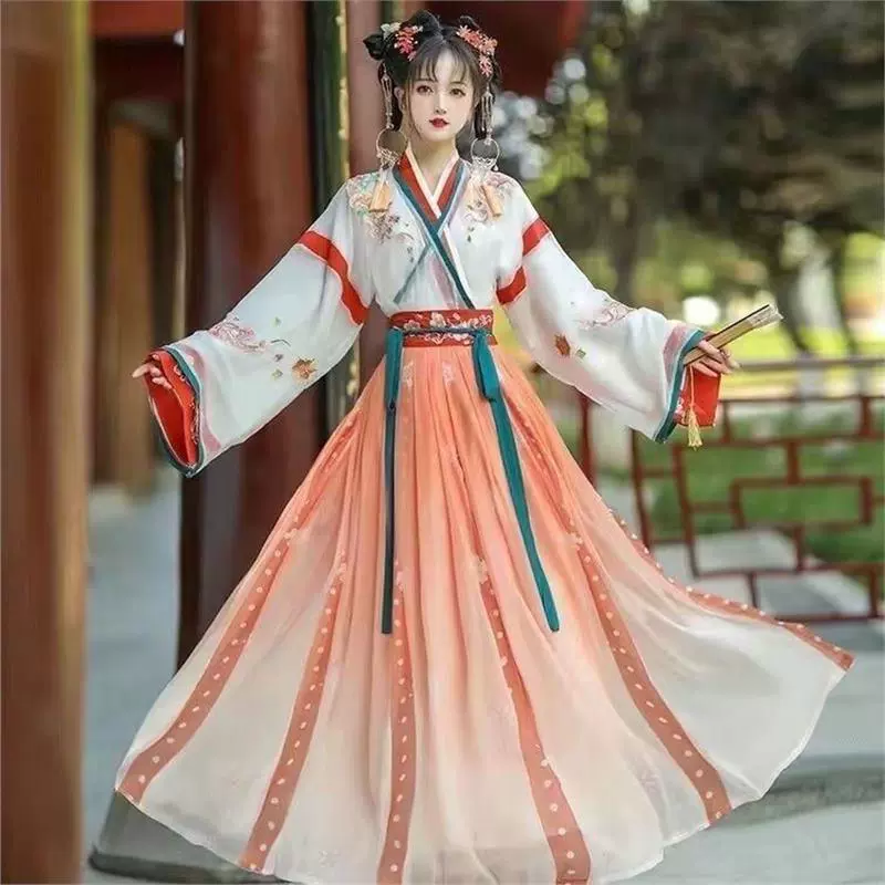 Оригинальный Hanfu, летняя юбка для студентов, китайский стиль