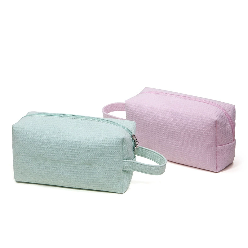 Cotton cosmetic bag, handheld travel bag, high quality capacious organizer bag, for import, wholesale