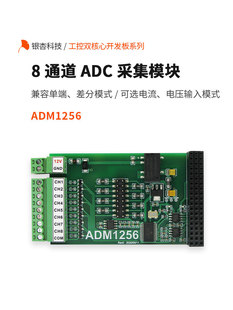 8ͨ��ADCģ�K�߾���늉�����ɼ� iCore�_�l������ADM1256 �y��