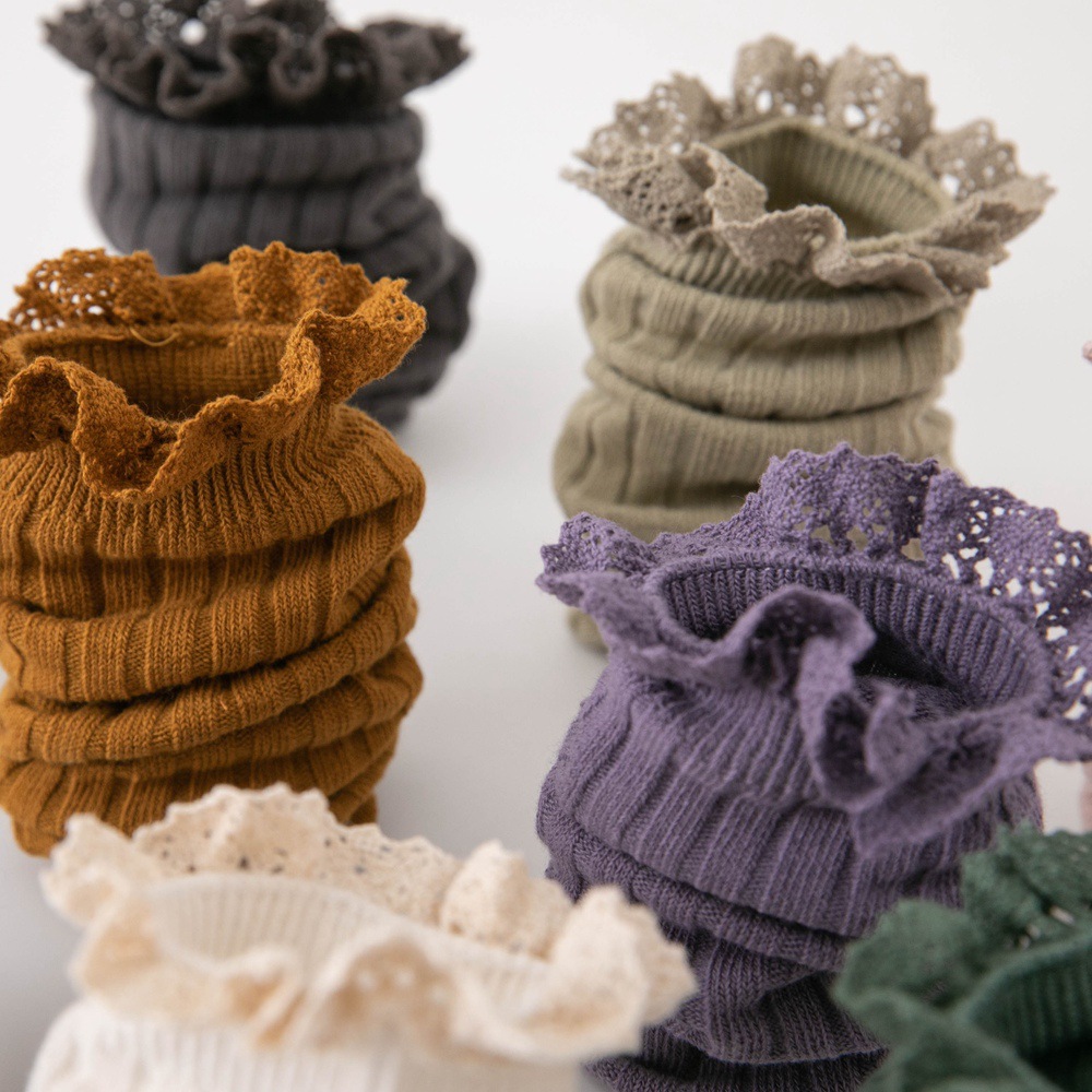 2023 New Spring and Autumn Children's Socks Combed Cotton Clear Color Medium Tube Average Size Straight Baby Stacking Socks for Men and Women Children's Socks