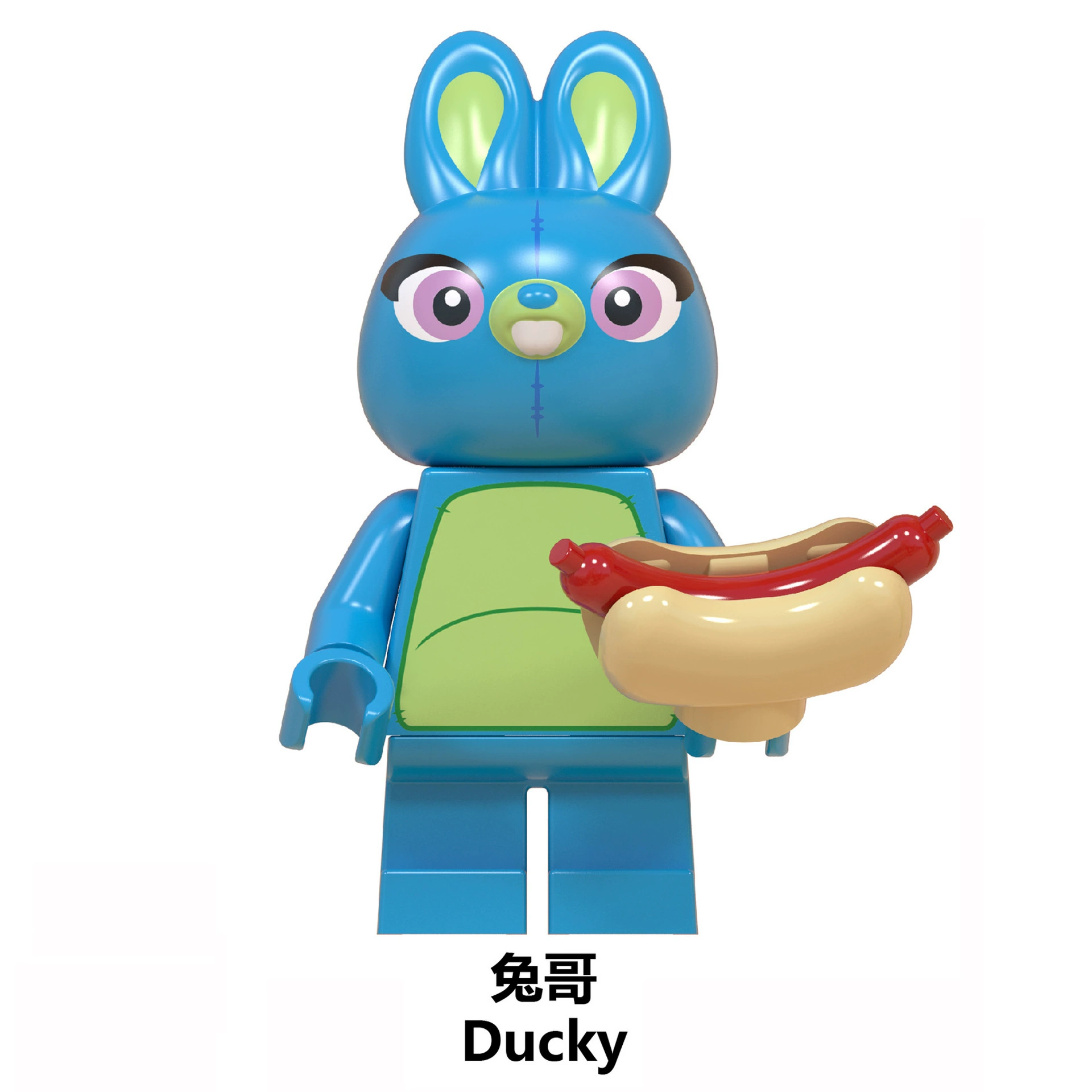 Constructor, wooden man, cartoon minifigures, doll, toy, (Cross-border trading), wholesale, small particles
