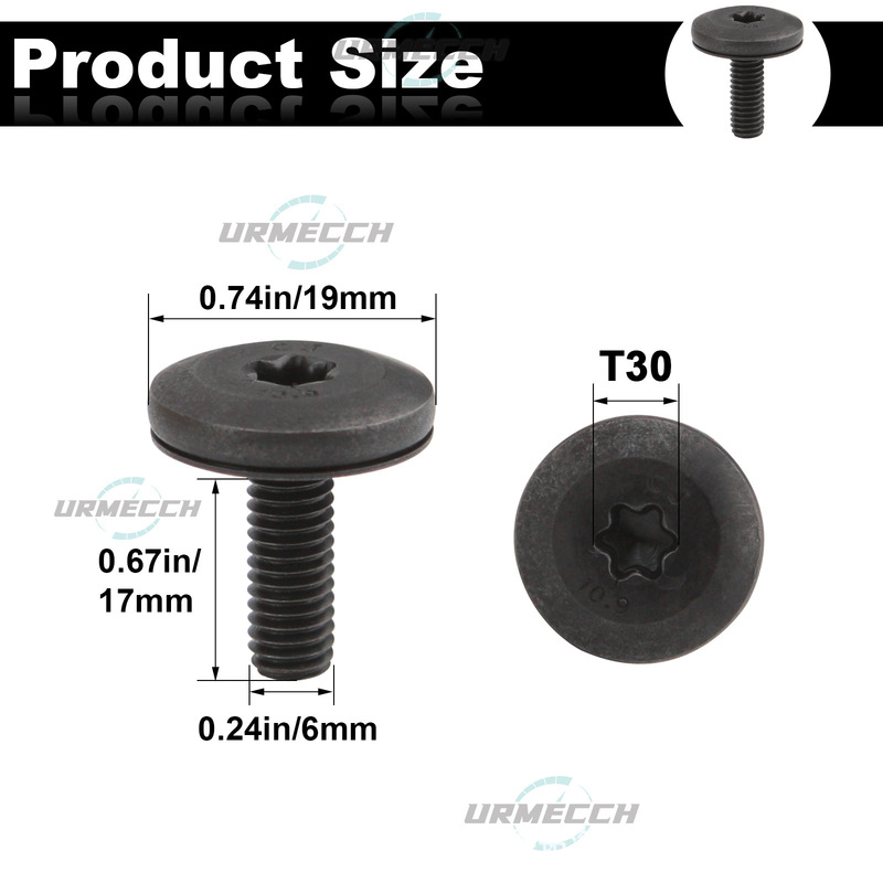 Suitable for BMW 1 series 3 series 5 series 7 series headlight fixing screws gantry screws hexagon socket front bumper self-tapping screws