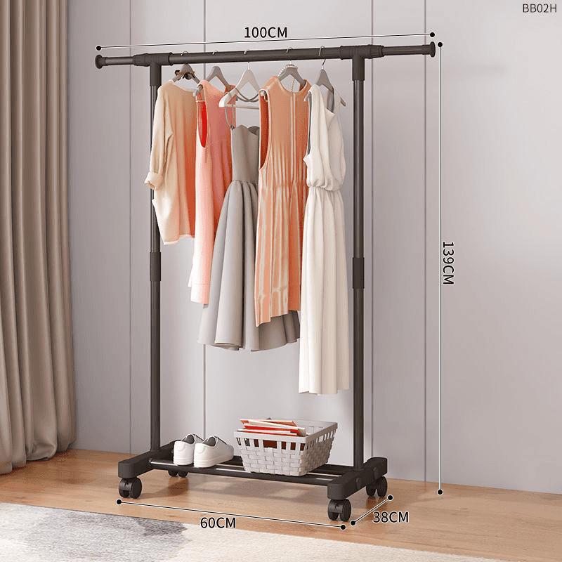 percha de ropa tipo piso para uso doméstico de alto grado colgar prendas de ropa rack varilla telescópica especial para balcón edredón