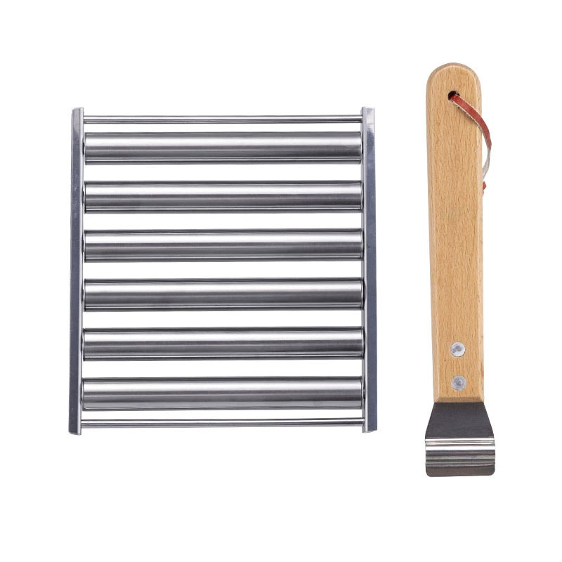 Parrilla para salchichas de acero inoxidable Amazon Parrilla para rodadura desmontable Parrilla para perros calientes al aire libre Parrilla para salchichas