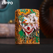 Zippo芝宝正品打火机夜光珐琅小丑个性礼物煤油砂轮送礼批发
