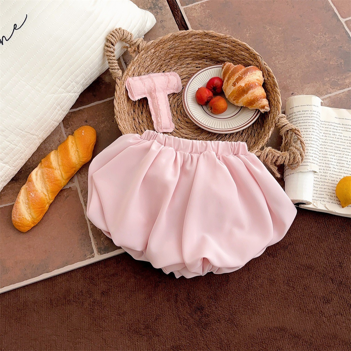 Traje de manga corta de verano para niñas Pantalones cortos para bebés y niños coreanos delgados Traje de dos piezas Ropa de verano para bebés