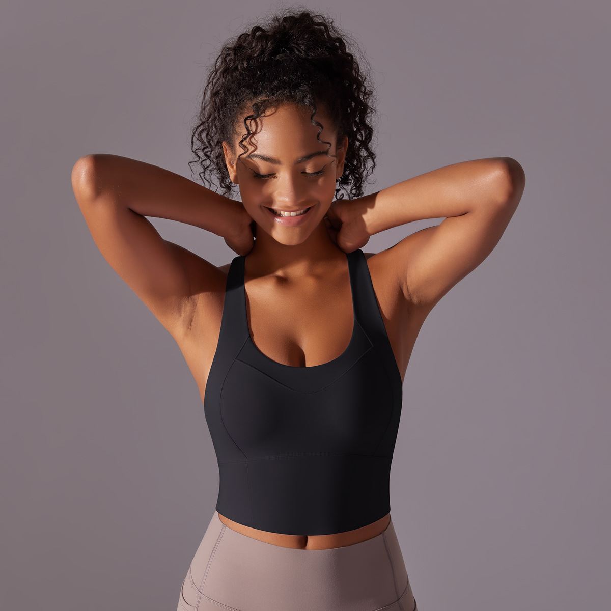 140g Weight Sleeveless Sleeve Length Nylon, Cotton Blend Fabric Type Short Top Length Halter Crisscross Tank Tops Type Fitness, Yoga Occasion Strap Neckline Solid Color Pattern Sports Style Sports Solid Color Nylon Cotton Blend Strap Active Tops Halter Crisscross Tank 42