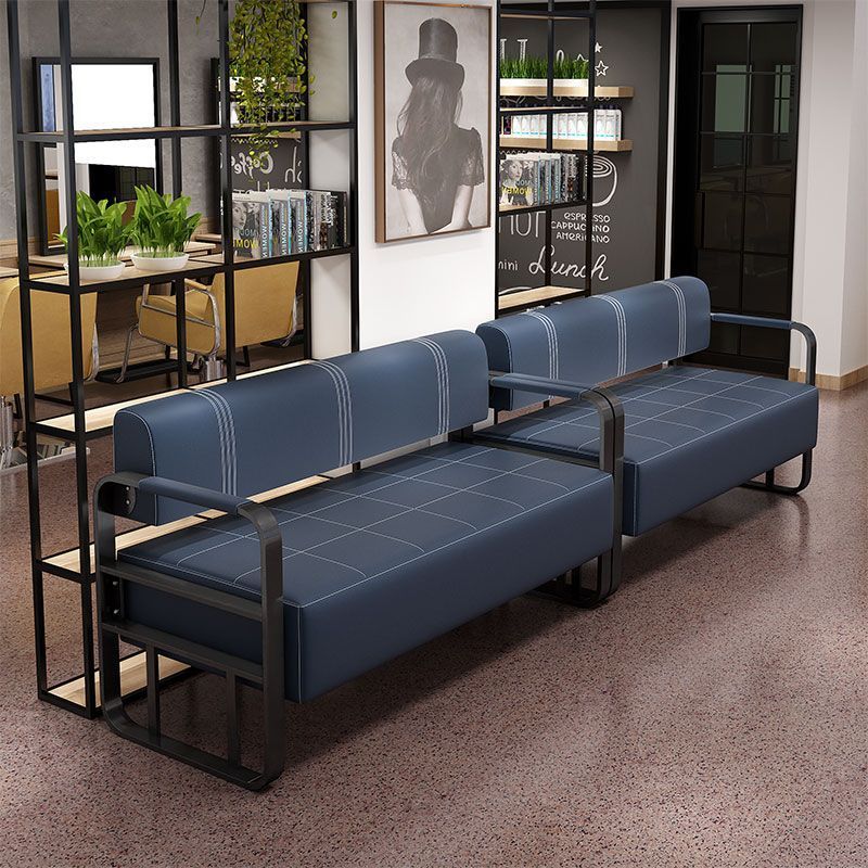 Oficina de recepción pequeño sofá barbería silla de espera ropa salón de belleza barbería sala de descanso silla barbería image 5