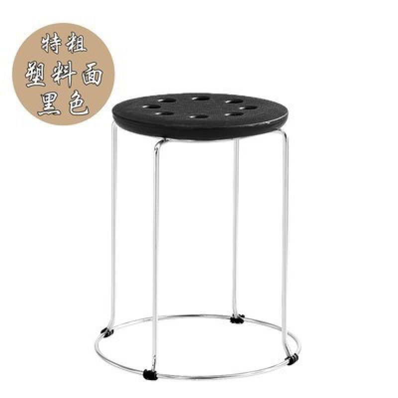 Taburetes redondos de madera sólida taburetes de acero inoxidable taburetes caseros apilables taburetes de hierro forjado dormitorio taburetes de comedor para adultos