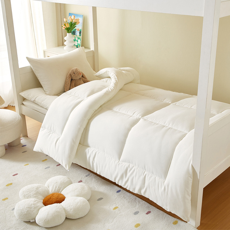 Student Dormitory Quilt, Mattress and Pillow Core Three-Piece Set, Staff Dormitory Bedding, Single and Double Mattress Core Wholesale