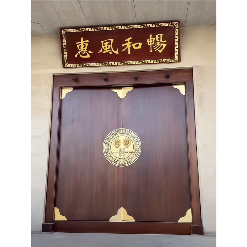 Dongyang Wood Carving Solid Wood Villa Self-Built House Double Opening Door Elm Wood Retro Homestay Courtyard Entrance Door Flat Door Dongyang Wood Carving Solid Wood Villa Self-Built House Double Opening Door Elm Wood Retro Homestay Courtyard Entrance Door Flat Door