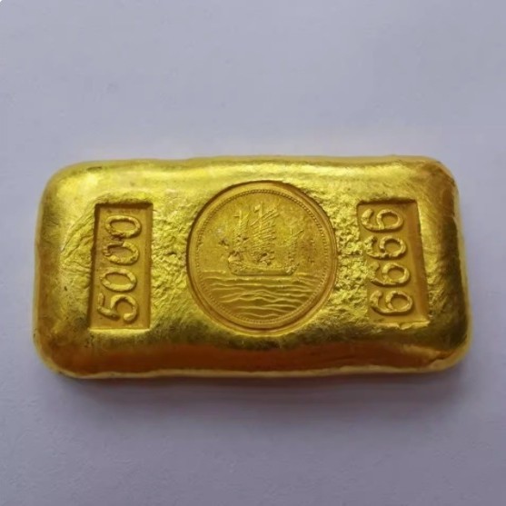 中実合金民国袁大頭孫中山双旗金条大清御賜工芸品金条卸売り