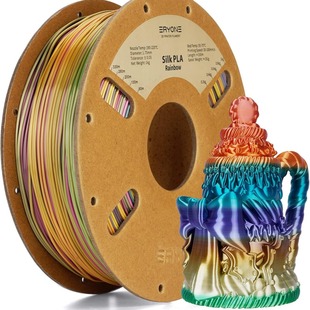 Eryone 3D Printing Filament 1.75Mm1Kg Silk Rainbow Color Sunset Factory Direct Heating Hot Selling Color Cross-Border