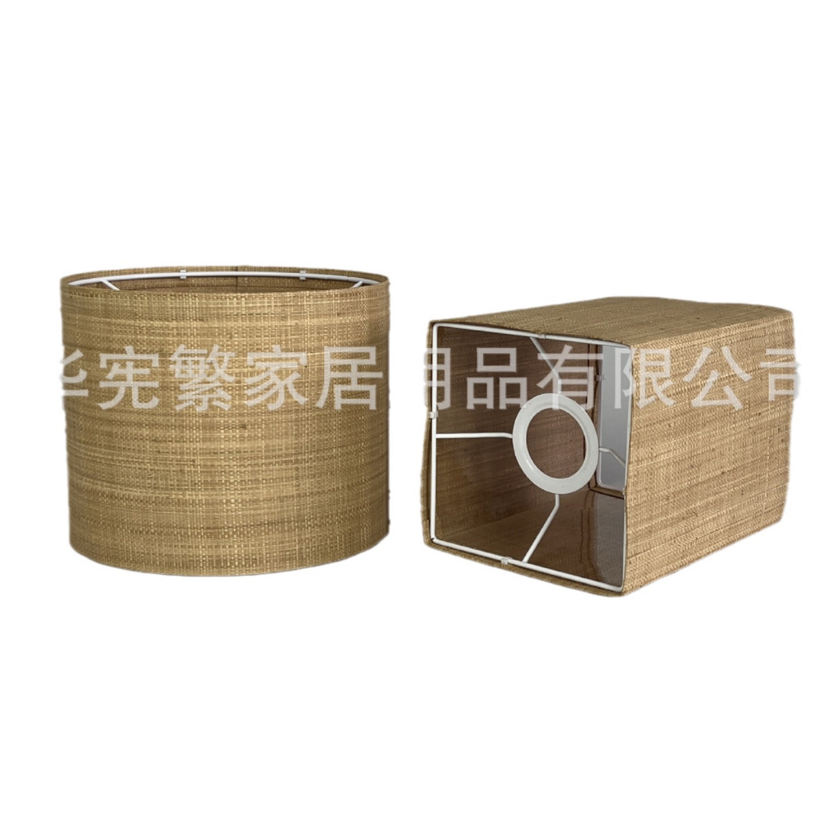 Ahorre volumen transfronterizo KD lámpara de mesa cuadrada de tubo recto desmontable lámpara de araña pantalla de lámpara de tela de restaurante de hotel tela de fabricación casera DI