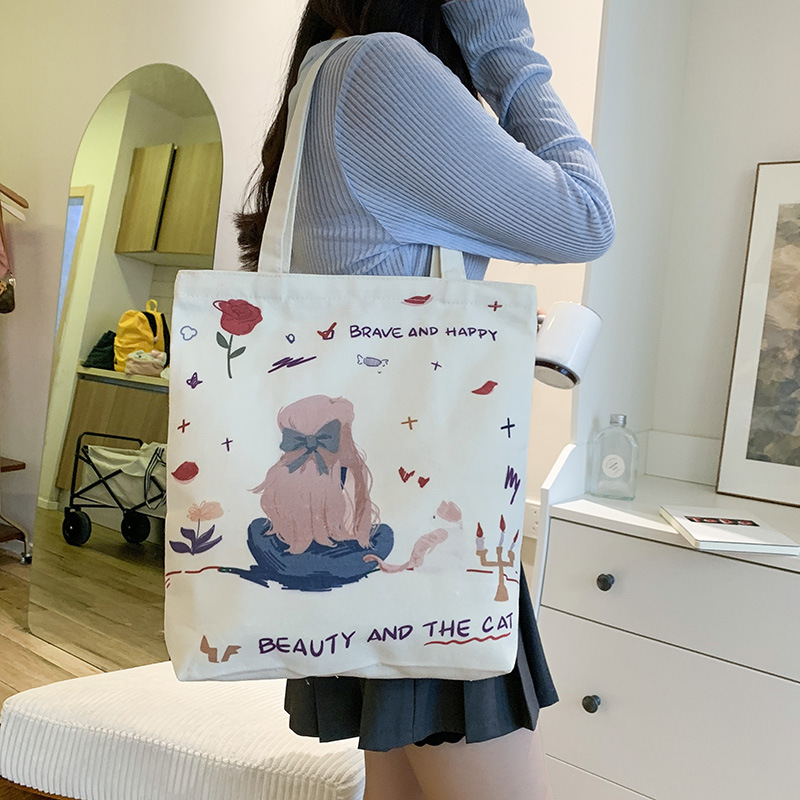 공주와 고양이 ((지퍼 및 내부 포켓 포함)
