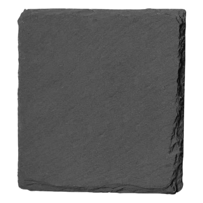 Comercio al por mayor natural pizarra Coaster bar whisky Coaster aislamiento negro piedra montaña traje té montaña