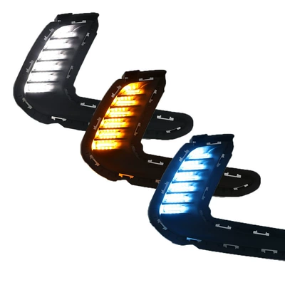 Suitable for 16-20 Models of Hyundai Elantra Drl (Daytime Running Lights) Overseas Version (Gündüz işıqları) - six-way-mustang-led-three-color-daytime-running-lightspair-price