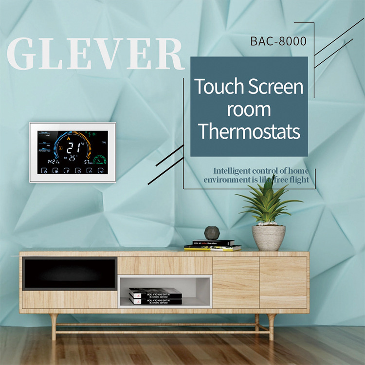 BAC-8000 central air conditioning intelligent thermostat temperature control panel graffiti WiFi fan coil wire control