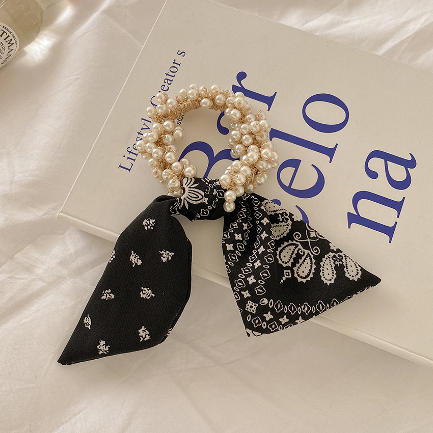 Corea del Sur floreciente correa de arco tocado de perlas rojas anillo de pelo correa de cabello de verano correa de cabello