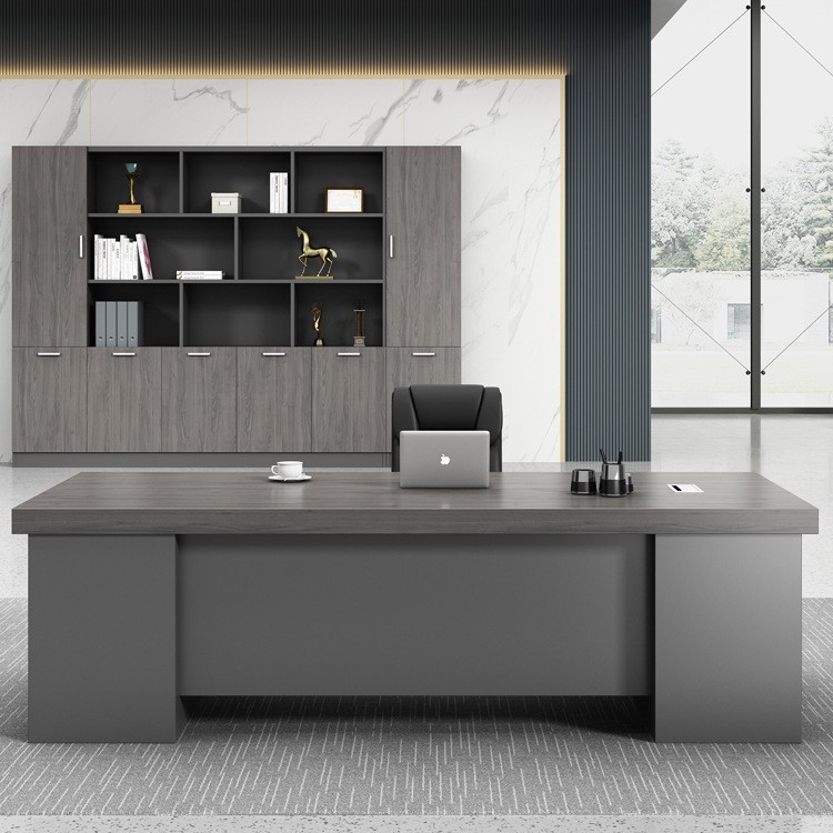 Mesa de madera, mesa de oficina, mesa de oficina, mesa de computadora, mesa y silla, combinación moderna y simple, venta directa de fábrica de alta gama.