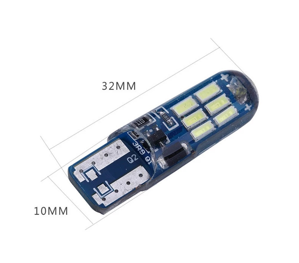 2PCS-Silicone-Car-Led-T10-4014
