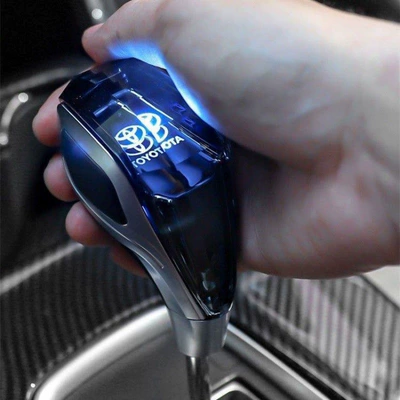 Suitable for Toyota 09-21 Highlander Prado Luminous Crystal Gear Knob Modified Gear Shift Head Car Accessories (Cab and accessories) - 09-14-highlander-luminous-crystal-handles