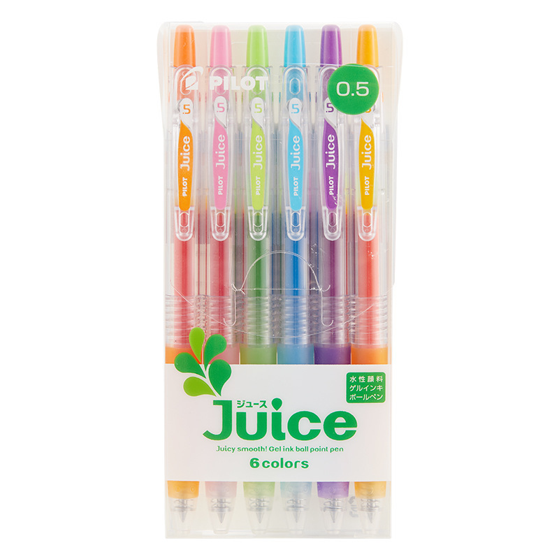 日本PILOT百楽juiceジュースペン押しペン黒水筆中性ペン0.5サインブラシ問題ペン|undefined