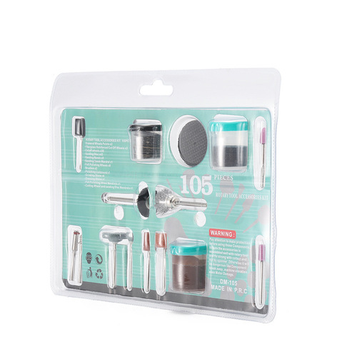 Cross-border electric grinding accessories set 3.0 handle polishing head sandpaper ring electric grinding brush head cutting disc 105pc accessories