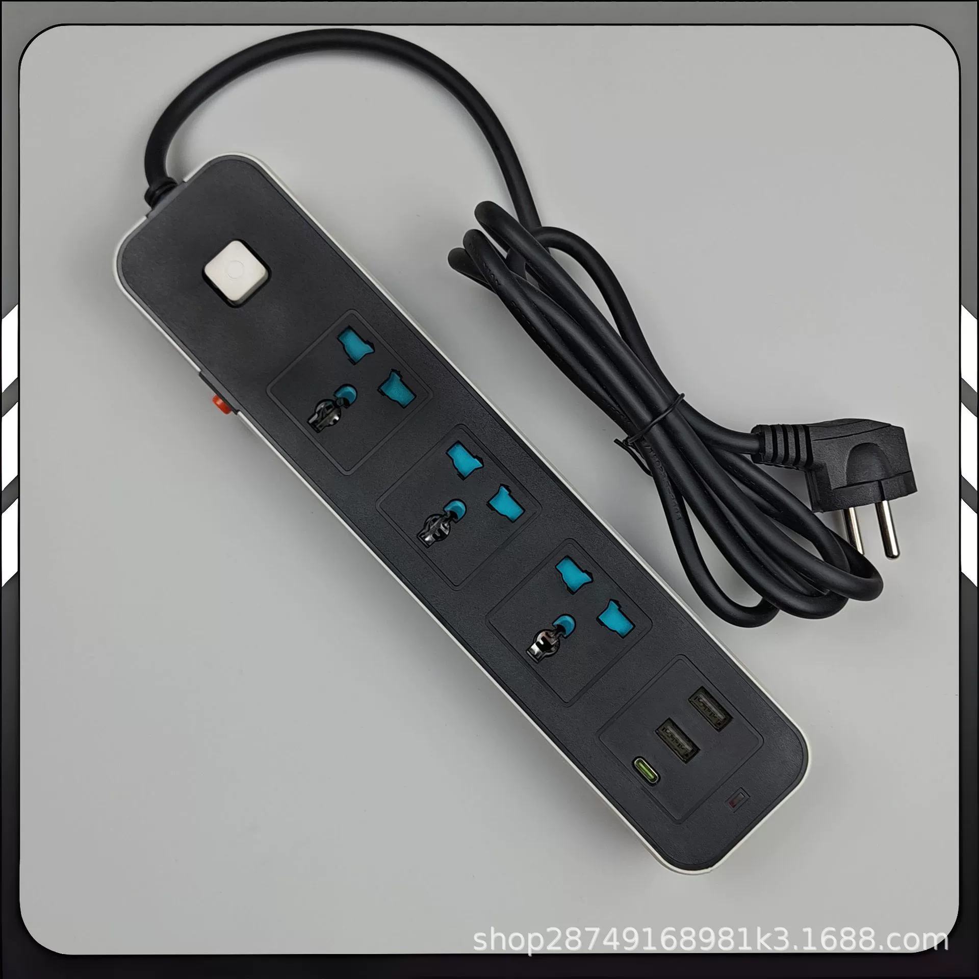 Сетевой фильтр для Африки, универсальные гнёзда, USB+TYPE-C, защита от перегрузки, многофункциональная розетка с кабелем и лампой
