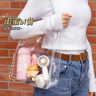 现货批发收纳袋礼品包装透明手提袋学生考试分类pvc手提袋试卷袋