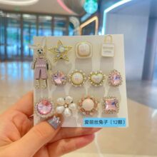 【2025新款】复古巴洛克男女士洞洞鞋鞋花合金材质高级感爆款鞋扣