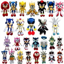 跨境热销索尼克毛绒玩具跨境热销Q版索尼克背包sonic 夏特 塔尔斯