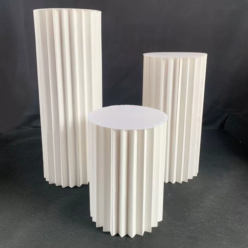 Свадебный столб оригами Свадебный реквизит Дорожная украшение Десерт стол складной цилиндрический бумажный римский столб рисованной материал новый