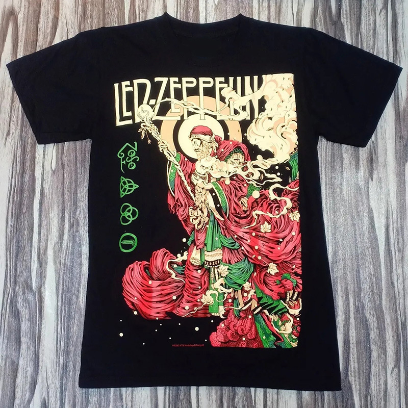 Led Zeppelin Punk Rock Band Retro American Street Style Unisex T-Shirt