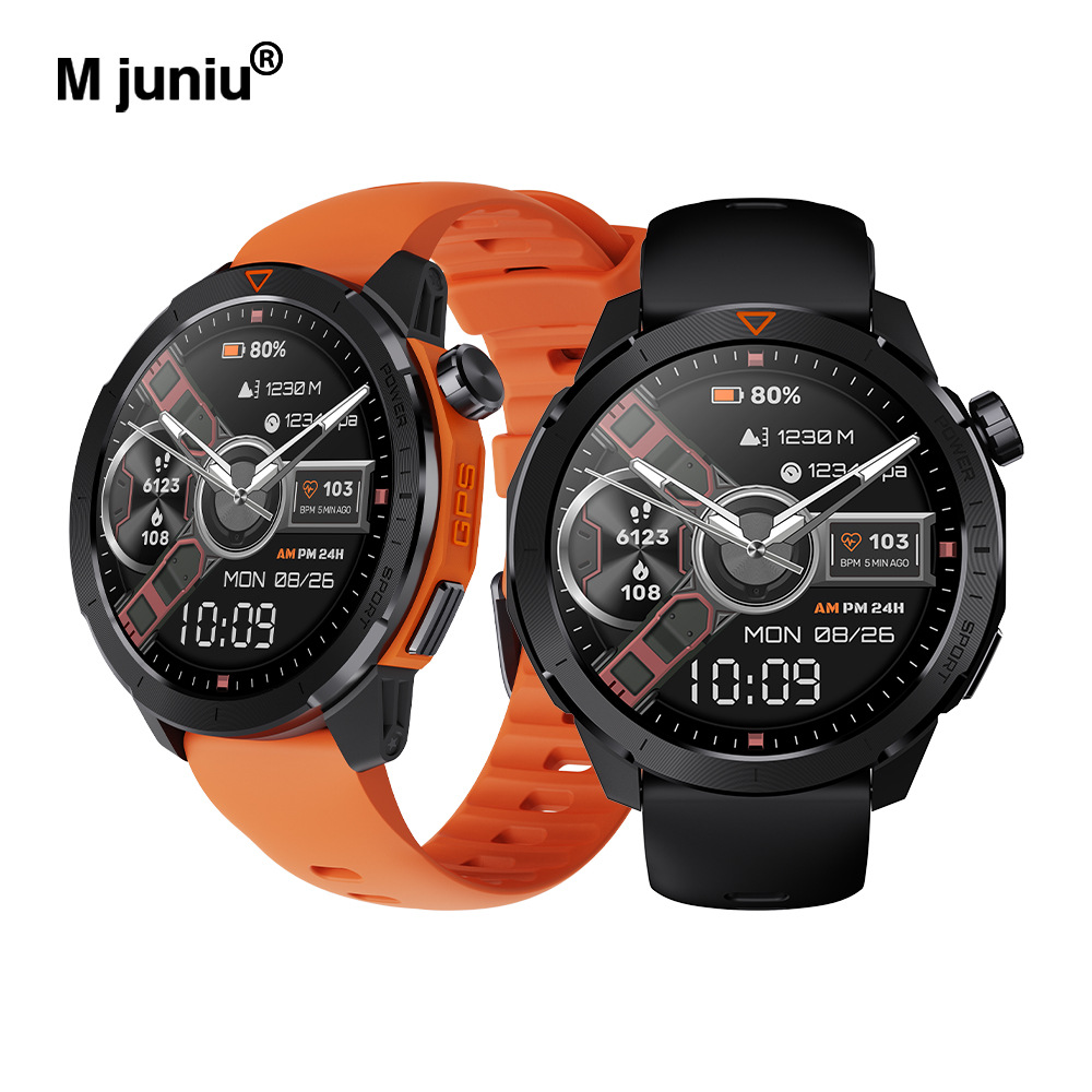 Reloj Inteligente Deportivo MG04 con GPS, Monitorización en Exteriores, Llamadas Bluetooth, Ritmo Cardíaco y WhatsApp
